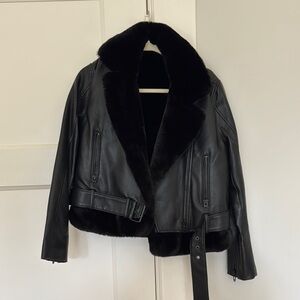 BLANKNYC Vegan Leather Jacket in Perfect Night